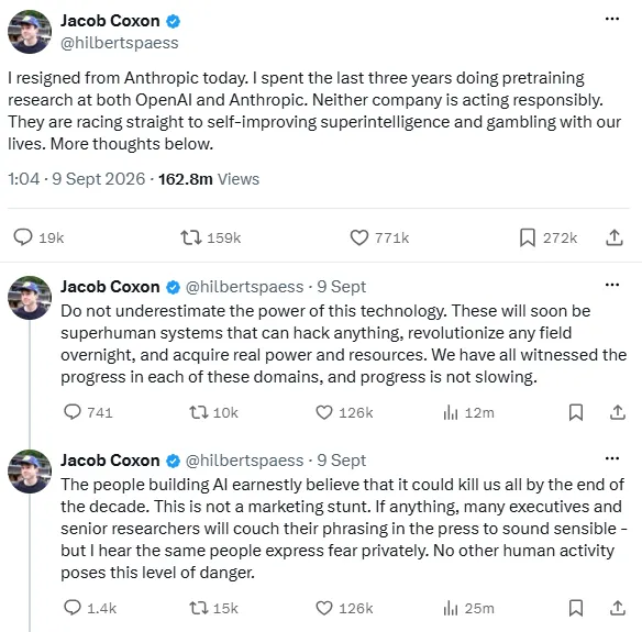 Coxon en Twitter